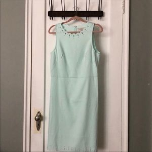 NWOT Loft mint green dress 10 Tall
